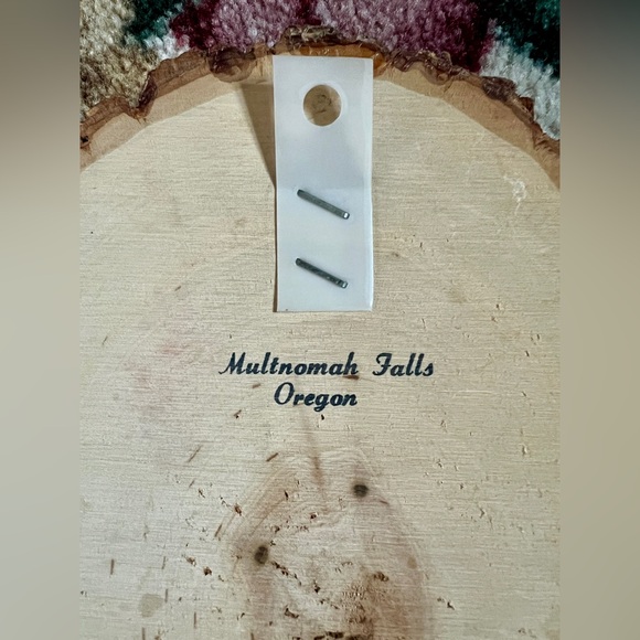 Vintage decoupage girl and her dog wooden wall hanging wall decor - Picture 5 of 6